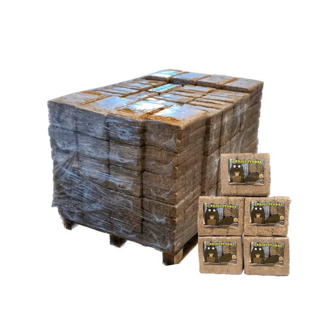 Briquetas de madera Castor – Paquete de 6 briquetas (aprox. 9 kg)