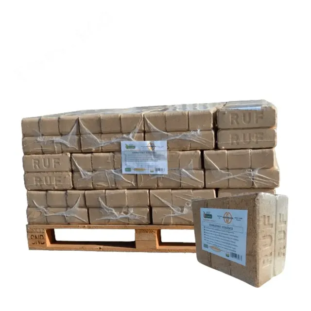 Briquetas RUF de pino – 45 paquetes de 6 briquetas (500 kg)
