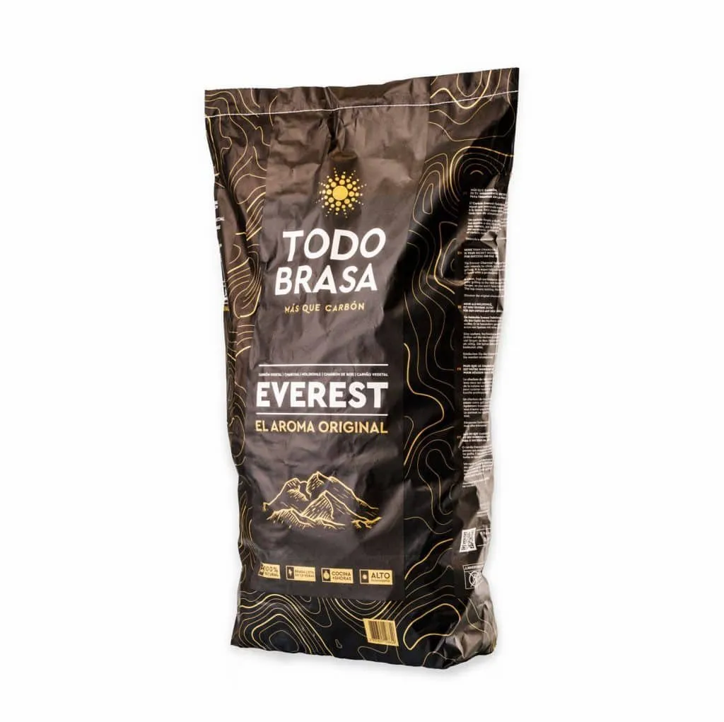 Carbón vegetal Todo Brasa Everest para barbacoa – 12 kg
