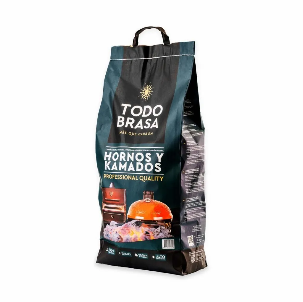 Carbón vegetal Todo Brasa para hornos y kamados – 7 kg