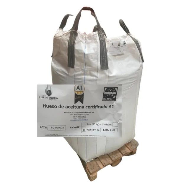 Hueso de aceituna A1 Garzón Green Energy – Big Bag de 1.000 kg