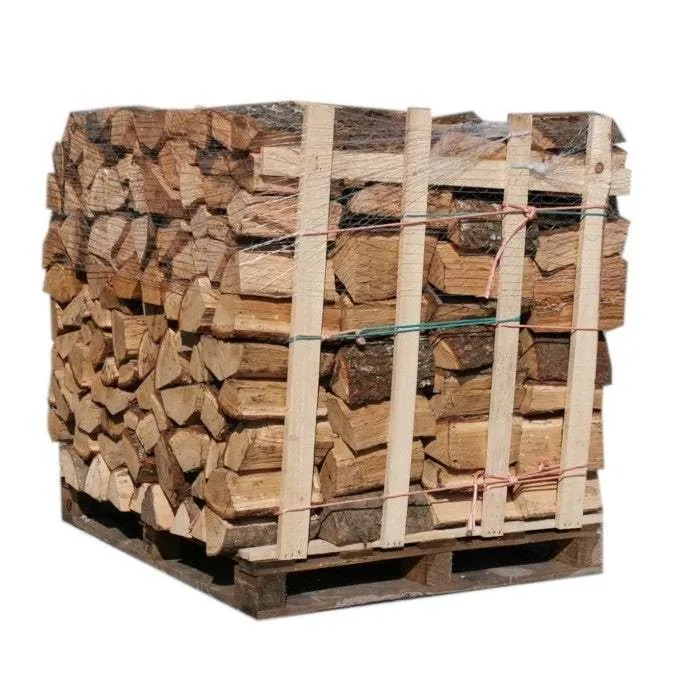 Leña de roble blanco y haya – Palet de 1,20 m³ (25 cm)