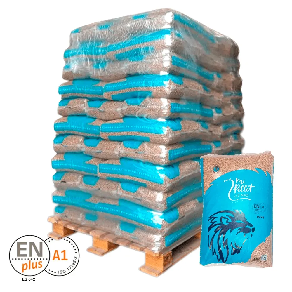 Pellets Mi Pellet y Más ENplus A1 – Palet de 77 sacos de 15 kg (1.155 kg)