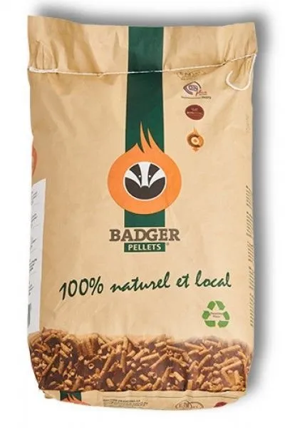 Pellets Badger ENplus A1 – Palet de 65 sacos de 15 kg (975 kg) – foto 2