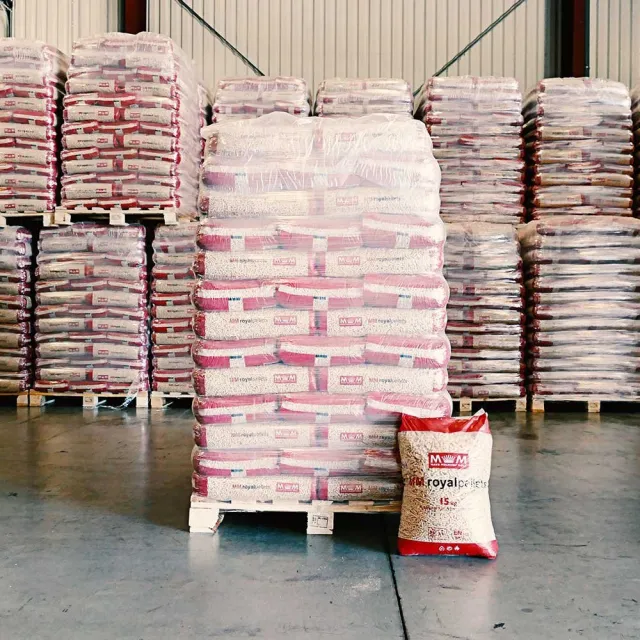 Pellets MM Royal ENplus A1 – Palet de 78 sacos de 15 kg (1.170 kg)